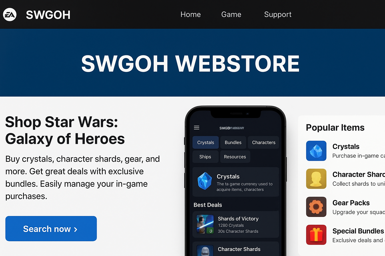 SWGOH Webstore