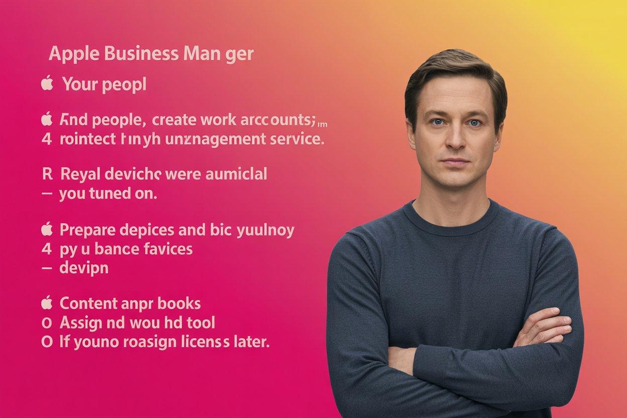 Apple business tools workspace visual