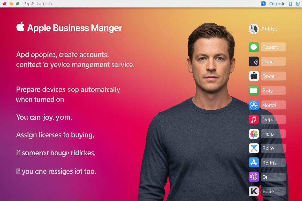 Apple Business Manager device enrollment visual