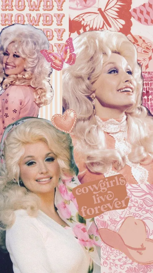 Dolly Parton collage aesthetic portrait