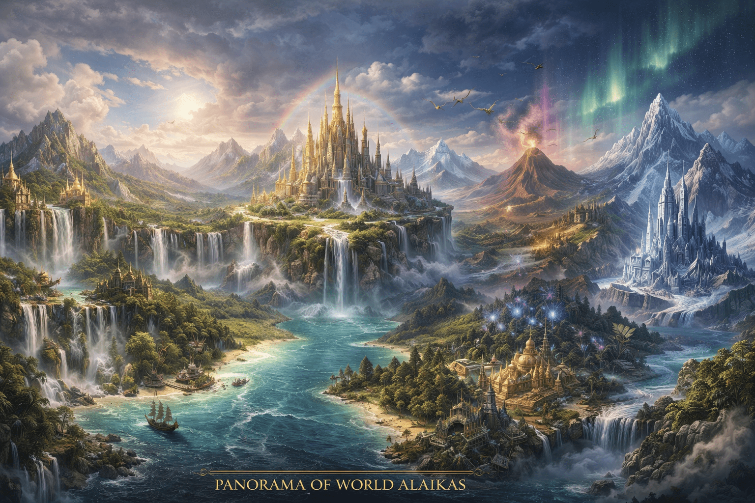 Panorama of World Alaikas supporting visual