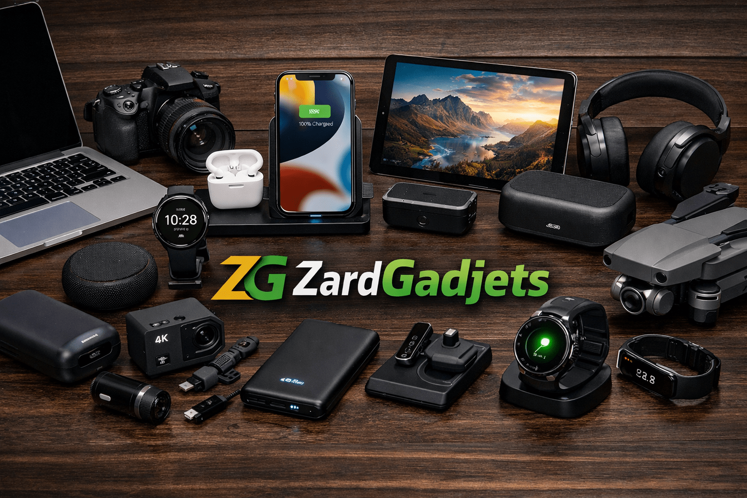 Premium tech lifestyle visual for ZardGadjets