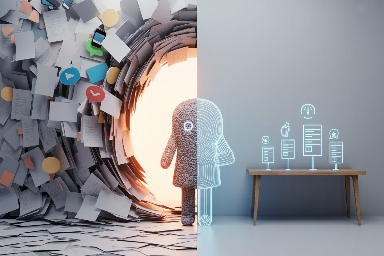 Conceptual illustration about trends and decision making
