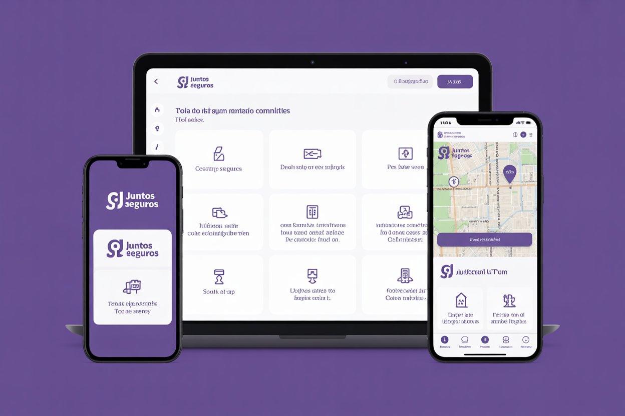 Juntos Seguros community safety map concept image