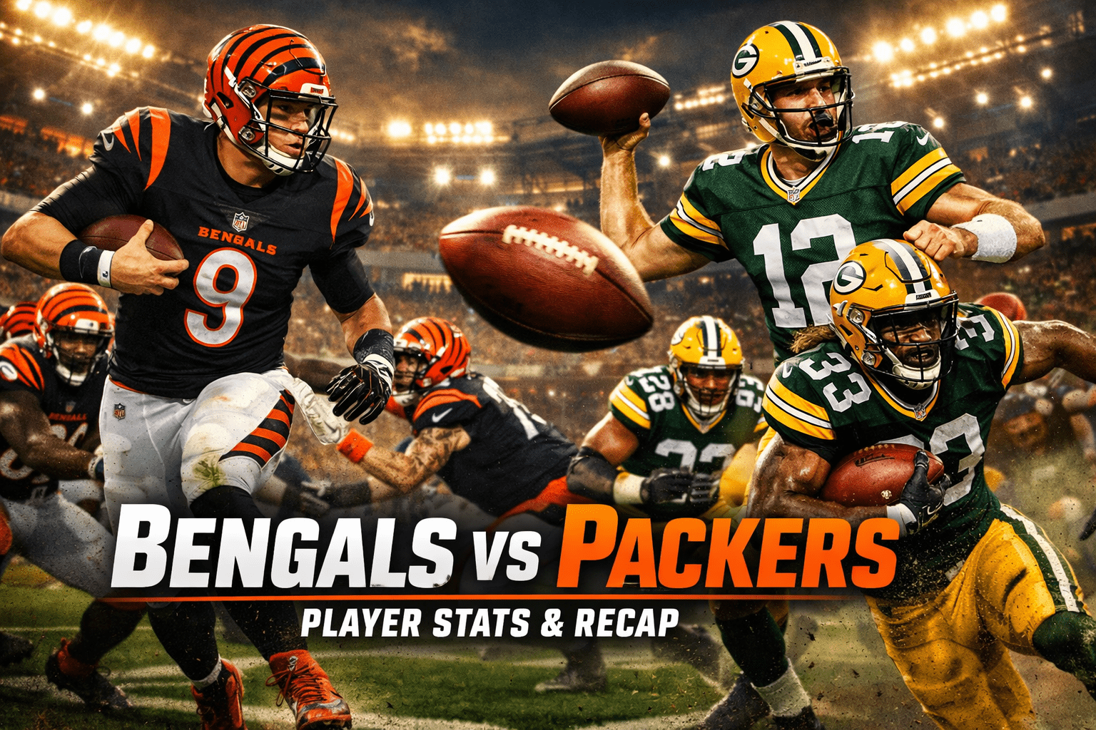Bengals vs Green Bay Packers Match Player Stats