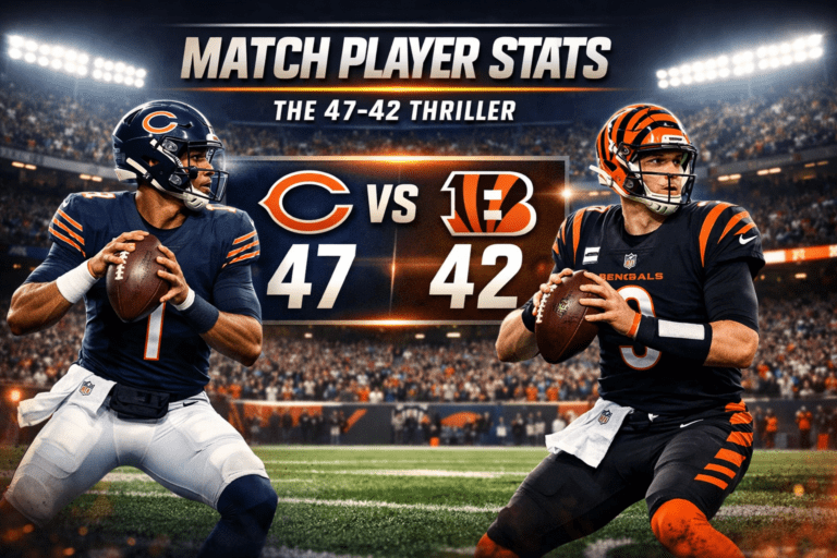 Chicago Bears vs Bengals Match Player Stats