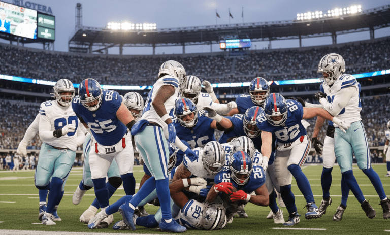 New York Giants vs Dallas Cowboys Match Player Stats