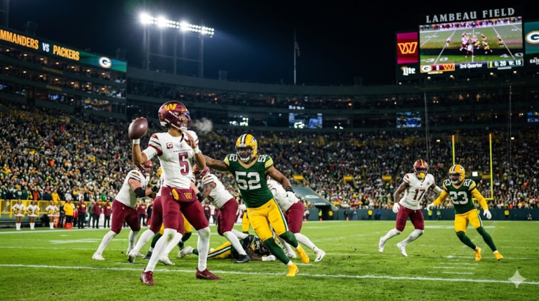 Washington Commanders vs Green Bay Packers Match Player Stats